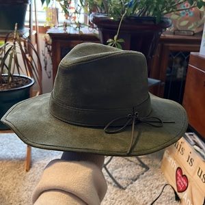 Olive green boutique hat